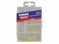 Forgefix Cup Hook Kit Forge Pack 30 Piece £2.75 The Forgefix Cup Hook Kit Contains A Selection Of The Most Popular Sizes And Is Supplied In A Handy Forgepack. Contents: 30 X Brass Plated Cup Hooks: 15 Of 2.2x16mm, 10 Of 2.5x25mm And 5 Of 3.0x32mm.