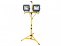 Faithfull Power Plus COB LED Site Light Twin Pod Tripod 4200 Lumen 60 Watt 240 Volt £129.99 The Faithfull cob Led Site Light Twin Pod Tripod Features A High Performance, High Output, Chip On Board (cob) Leds Which Provides A Bright Light With Up To A 90% Energy Saving, Compared To The E