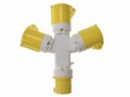 Faithfull Power Plus 3 Way Splitter 110 Volt £21.99 The Faithfull Splitter Creates Three Separate 110v 16a Outputs From One Input. Ideal For Running Multiple Power Tools. Conforms To Ip44 For Water Ingress Protection. Total Load Applied Must Not Excee