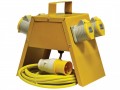Faithfull Distribution Box 4 Way 110v £54.99 The Faithfull Tldb4l Is Capable Of Converting The Power From A Single Cable Input Into A Four Way Output Making It Ideal For Running Multiple Power Tools And Site Lighting. The Faithfull Tldb4l Is A 1