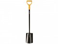Fiskars Solid Garden Spade £17.99 The Fiskars 1003456 Solid™ Spade Rounded Has A Straight And Sharpened Cutting Edge For Cutting Grass And Moving And Mixing Soil. It Has A Large D-shaped Handle Which Fits All Hand Sizes. The Rou