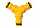 Hozelock 2293 Y-Connector 12.5mm (1/2in) £5.99 Three-way Connector Designed To Branch A Hose In Two Directions.