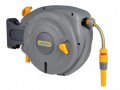 Hozelock 2485 10m AutoReel + 10m of 12.5mm Hose £56.99 The Hozelock Autoreel Has A Re-wind Mechanism, Combined With An Internal Spring, Means That The Hose Is Re-wound Onto The Drum With The Minimum Of Effort. The User Only Has To Walk The Hose Back To Th