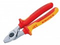 KNIPEX 95 16 165 SB CABLE SHEARS VDE £37.99 Knipex 95 16 165 Sb Cable Shears Vde
For Copper And Aluminium Cables, Precision Ground Sharp Hardened Blades. Easy Cutting With One-hand Operation. No Crushing Or Deformation. Suitable For Universa