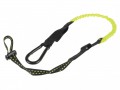 Kunys Tool Lanyard 78-110cm (31-44in) 2.7kg £15.49 This Kuny's Clc High Quality Tool Lanyard Made Of 12.7mm (1/2in) Webbing With An Internal Shock Cord And Which Extends To 1.1m (44in). It Includes A Heavy-duty Carabiner And A 250mm (10in) Webbing