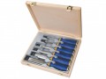 MARPLES MS500 SOFT TOUCH B/E CHISEL SET 6 £57.99 Marples Ms500 Soft Touch Bevel Edge Chisel
Metal Striking Cap Allows Use With A Hammer, Prolongs The Life Of The Handle And Prevents Mushrooming.
The Soft Touch Handles Are Oil And Water Resista