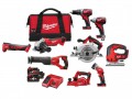 Milwaukee M18 9 Piece Power Pack 18V 3 x 4.0Ah Li-Ion £1,099.00 The Milwaukee M18 9 Piece Power Pack Comes With The Following:
1 X 18 Volt M18 Bpd Brushed Combi Drill Is A Compact Percussion Drill Measuring Only 198mm In Length, Making It Ideal For Working In C