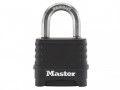 MasterLock Excell 4 Digit Black Combination 50mm Padlock £22.29 The Master Lock Excell™ Black Finish Combination Padlocks Are Made With Cutting Edge Technology To Deliver Unprecedented Security. Featuring Tough Cut Patented Octagonal Boron Carbide Shackles W
