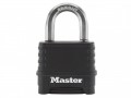 MasterLock Excell 4 Digit Black Combination 50mm Padlock £20.99 The Master Lock Excell™ Black Finish Combination Padlocks Are Made With Cutting Edge Technology To Deliver Unprecedented Security. Featuring Tough Cut Patented Octagonal Boron Carbide Shackles W