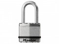 MasterLock Excell Laminated Steel 45mm Padlock - 38mm Shackle £10.99 Master Lock Excell™ Padlocks Are Made With Cutting Edge Technology To Deliver Unprecedented Security. They Feature Tough Cut Patented Octagonal Boron Carbide Shackles Which Are 50% Tougher To Cu