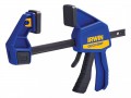 IRWIN Quick-Grip Quick-Change Bar Clamp 150mm (6in) £19.99 The Irwin Quick-grip® Quick-change™ Bar Clamps Can Be Converted From A Clamp To Spreader In Seconds, With A Clamping Hold Load Of 136kg. The Lockable Swivel Jaw Enables Uneven Surfaces To Be