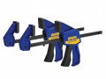 IRWIN Quick-Grip Mini Bar Clamp Twin Pack 150mm (6in) £9.99 The Irwin® Quick-grip® Mini Bar Clamps Have A Revolutionary Design And Are Fast And Easy-to-operate. The High-tech Resin Body Is Sturdy And Temperature Resistant, And The 70kg Clamping Hold Lo