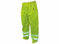 Scan Hi-Vis Yellow Motorway Trousers £13.95 Scan High-visibility Yellow Trousers Made From 100% Polyester With A Polyurethane Coating For Protection Against Foul Weather. Waterproof Seams, Stitched And Taped. Elasticated Waist And Retro-reflect