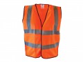Scan Hi-Vis Orange Waistcoat £3.99 Scan High-visibility Orange Waistcoat With Panels That Reflect Light To Maximise Visibility Particularly During The Hours Of Darkness. Made From 100% Polyester With Retro-reflecting Tape That Absorbs 