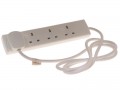 SMJ Extension Lead 4 Way 13 amp 2 Meter B4W2MP £8.69 Smjs Range Of Extension Leads That Are Ideal For Indoor Use And Provide Power Where You Need It. Fitted With A 13a Plug, They Have A Maximum Working Load Of 3,120w.  Designed To Fully Comply With The