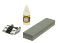 Stanley Tools Oilstone 200mm Oil & Honing Guide £12.99 Convenient Three Piece Set Consisting Of Sharpening Stone , Bottle Of Lubricating Oil And A Honing Guide. Guides The User To Achieve A Precise Sharp Edge That Is Square To The Blade. Angle Setting Gau