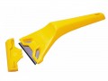 Stanley 593OC Window Scraper      0 28 590 £2.09 This Stanley 028590 Window Scraper Is Ideal For Removing Excess Paint, Glue, Stickers Etc From Windows. It Has As Strong Yellow Plastic Handle For A Long Life.  Supplied With 1 X Heavy Duty Knife Blad
