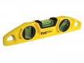 Stanley Fatmax Torpedo Level 10in       0-43-603 £22.49 The Stanley Fatmax® Torpedo Level (3 Vial) With A Die-cast Aluminium Body And Solid Block Vials For Maximum Durability. It Has A Pipe Groove, And Is Ideal For Use On Rounded Surfaces. The Level Ha