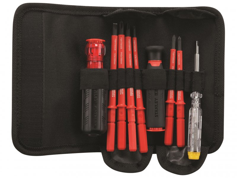 STANLEY VDE Multi Bit Screwdriver Set 10 Piece
