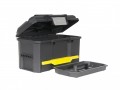 Stanley One Touch Toolbox 19in With Drawer £38.99 The Stanley 1-70-316 One Touch Toolbox Has A Heavy-duty Design And Extra Width Soft Grip Handle On Top For Easy Lifting. It Has A One-touch Latch For Easy Opening Of The Toolbox.  It Has A 2/3rd Remov