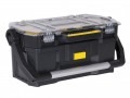 Stanley Tool Tote / Organiser 19in £36.79 These Stanley Toolboxes Come Complete With A Removeable Top Organiser. The Tote Is Ideal For Storing And Carrying Larger Tools, Whereas The Organiser Is Perfect For Small Parts And Accessories, Such A