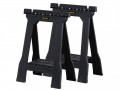 Stanley Tools Junior Saw Horse Twin Pack £29.99 The Stanley 170355 Junior Saw Horses Have An All Plastic Construction With Non-slip Rubber Inserts In The Top For Added Grip When Working On The Project In Hand And Non-slip Rubber Feet For Added Stab