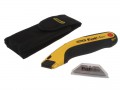 Stanley Tools FatMax® Retractable Utility Knife, Holster & Blades £12.99 The Stanley Fatmax® Retractable Blade Knife Has An Ergonomic Cutting Angle Making It Ideal For Flooring Applications And A Thumb Pad For Added Comfort. The Push Button Blade Door Release Ensures A