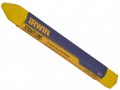 STRAIT-LINE YELLOW CRAYONS PAIR £2.57 For Use On Oily, Slick, Wet, Cold Or Dry Surfaces, This Non-toxic, Waterproof Crayon Is Ideal For Timber, Concrete, Ceramics And Metal.card Of 2 Colour Yellow
