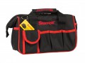 Starrett Small Tool Bag £11.99 The Starrett Small Tool Bag Is Compact And Ideal For Carrying Tools For Small Jobs. It Has 12 External And 6 Internal Pockets Within The ;main Zipped Compartment. The Zipped Compartment ;provides Incr