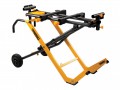 ToughBuilt Universal QuickSet Mitre Saw Stand £199.95 The Toughbuilt® Universal Quickset Mitre Saw Stand Instantly Folds With The Saw Locked In Place, To Be Rolled Away And Stored, Transforming How Professionals Use Their Saw.
This Stand Features