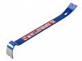 Vaughan B215L SuperBar 535mm (21 in) £18.50 The Vaughan Superbar With shepherds Crook Rocker Head For Maximum Prying Power. Forged From Spring Tempered Steel With 3 Bevelled Nail Slots And Polished, Sharp Blades For Easy Insertion. Perfect F