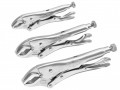 IRWIN Vise-Grip Curved Jaw Locking Pliers Set of 3 (5CR/7CR/10CR) £34.99 The Irwin Vise-grip Curved Jaw (cr) Locking Pliers Feature A Unique Self-energising Lower Jaw That Delivers Three Times More Gripping Power Than Traditional Locking Pliers, With Absolutely No Slipping
