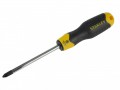 Stanley Cushion Grip Screwdriver Pozi PZ2 x 100mm £1.99
The Stanley Cushion Grip Flared Tipped Screwdrivers Have A Chrome Plated Bar Which Is Corrosion Resistant, And Magnetic Tips For Easy Pick Up And Screw Locator. The Soft-grip Handle Provides Excel