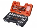 Bahco S240 Socket Set of 24 Metric 1/2in Drive £54.99
Bahco S240 Socket Set Of 24 Metric 1/2in Drive
The 24 Piece Bahco 1/2in Square Drive Metric Socket Set Featuring Dynamic Drive Profiles. The Sockets Are Made From Chrome Vanadium With A Chrom