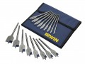 IRWIN Blue Groove 4X Flat Bit Set, 17 Piece £24.99 Irwin Blue Groove 4x Flat Bits Have A Patented Groove Point And Cutting Edge, Designed To Cut And Not Scrape The Timber 4x Faster Than Standard Flat Bits. The Parabolic Scoop Optimises Control And Rem