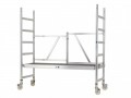 Zarges Reachmaster Tower Working Height 2.9m Platform Height 0.9m £469.00 The Zarges Reachmaster™ Mobile Scaffold Tower Allows You To Reach Heights Quickly And Safely. There Is A Folding Base Unit With Compact Closed Dimensions For Transport. It Can Be Quickly Erected