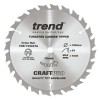 Trend CSB/16524TA Craft Saw Blade 165 X 24t X 10 Thin £19.24 Thin Kerf Sawblades For Cordless Saws.
Sawblades Designed For A Professional Finish In Soft Wood, Hard Wood, Plasterboard, Stone Fibre Board, Particle Board, Veneer, Plywood, Mdf And Hardboard.
Reamed