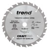 Trend CSB/16524TC Craft Saw Blade 165mmx24tx15.88thin £16.00 Trend Craft Pro Saw Blade - 165mm Diameter 5/8in Bore 24tooth Tct For Cordless Saws
The Perfect Replacement Blade For Cordless Circular Saws. With 24 Tooth Atb (alternate Top Bevel)  Configuration Ide