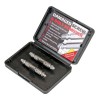 Trend Grabit Screw Remover SE1/SET £11.99 Trend Grabit Screw Remover Se1/set
This Versatile Double-ended Bit Removes Damaged Screws, Machine Screws And Broken Bolts From Wood, Metal And Plastic.
It Can Remove Screw Sizes From Nos
