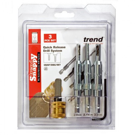Trend SNAP/DBG/SET SNappy Drill Bit Guide 4pc Set