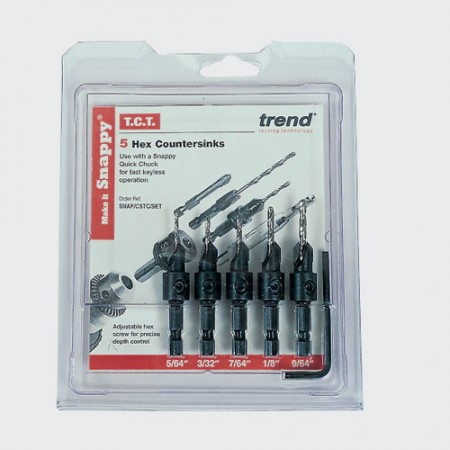 Trend Snappy 5 Piece  TCT Countersink Set