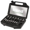 Trend SET/SS9X1/2TC 15pc Tct Cutter 1/2in Shank £47.99 Trend Set/ss9x1/2tc 15pc Tct Cutter 1/2in Shank

Fifteen Piece Cutter Set, Containing A Range Of Popular Cutters.


Supplied In A Plastic Carry Case.


Includes:


	1 X Single Flute Dia 4.8