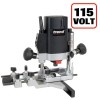 Trend T5EB 110V 1/4in Variable Speed Routers 1000 Watt £154.95 

Trend T5eb 1/4 In And 8mm Variable Speed Router With Electronic Full Wave Variable Control Of Spindle Speed Under Load For A Fine Finish On All Types Of Material. Its Soft-start Feature Eliminates
