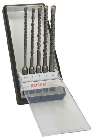 Bosch 5-piece Robust Line SDS+ hammer drill bit set S4L 5,5; 6; 7; 8; 10 mm 2607019929