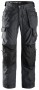 Snickers 3223 Floorlayer Holster Pocket Trousers, Rip-Stop Grey/Black
