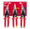 Milwaukee 48224533 3 Piece Aviation Metal Snips Set £39.99 Milwaukee 48224533 3 Piece Aviation Metal Snips Set
Thumb And Forefinger Slots For Increased Comfort And Less Fatigue. Allows User To Push Through Sheet Metal With Ease With Less Risk Of Cut