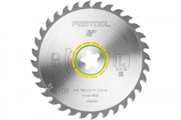 Festool 492048 Universal saw blade 190x2,6 FF W32 for CS 50
