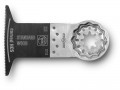 Fein 63502225210 Starlock Curved HCS E-Cut Saw Blade 65mm - Single £9.99 Set Teeth For All Wood, Plasterboard And Plastic Materials, High Cutting Quality And Speed. Curved Cutting Geometry For Optimum Plunging And Clean Precise Cut Edges, Especially On Smooth Surfaces.
Wi