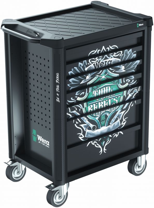 Wera 9700 Tool Rebel Roller 1 Cabinet With 78 Piece Mixed Hand Tool ...