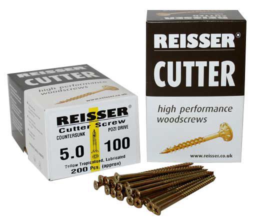 Reisser Cutter Screw Yellow 4.0 X 40mm (Box 200)